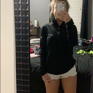 NIKE PRO BLACK QUARTER ZIP PULLOVER